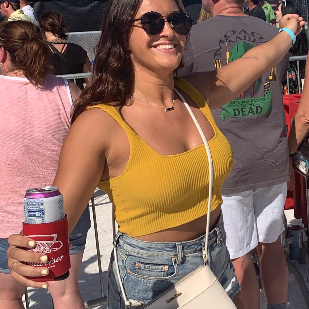 Mustard Crop Top